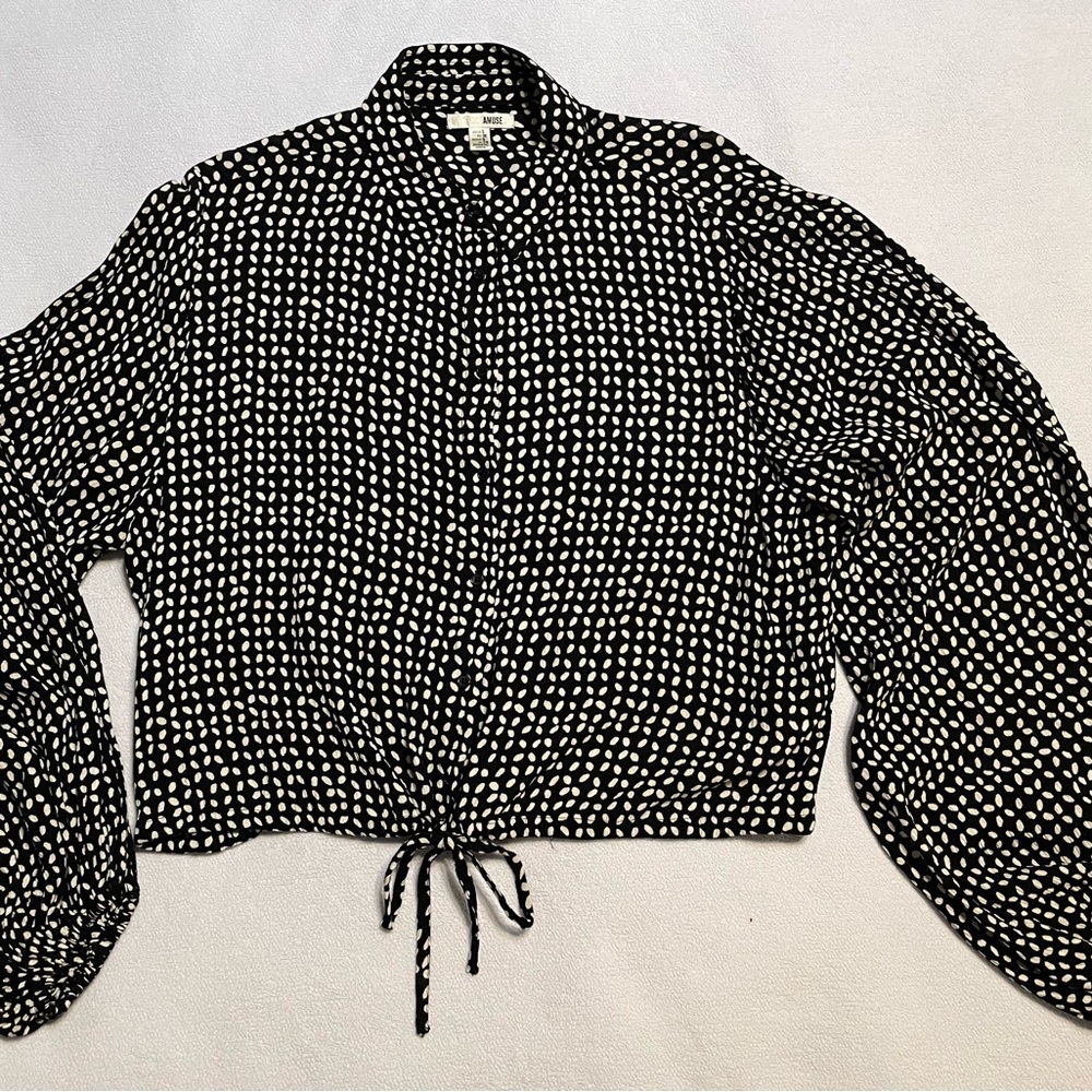 Women’s Amuse Black/White Print Top